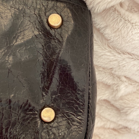 HOBO Leather shoulder bag with 2 shoulder straps, gold zip and Dust Bag - Picture 9 of 13